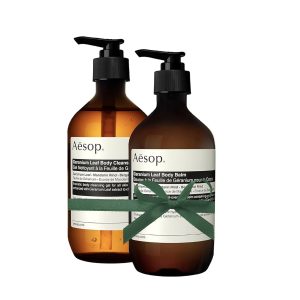 Aesop Geranium Leaf Body Cleanser & Balm Set